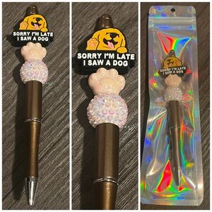 Dog beaded focal pen